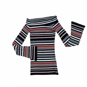 Free People Women's Sweater Cowl Neck Bell Sleeve